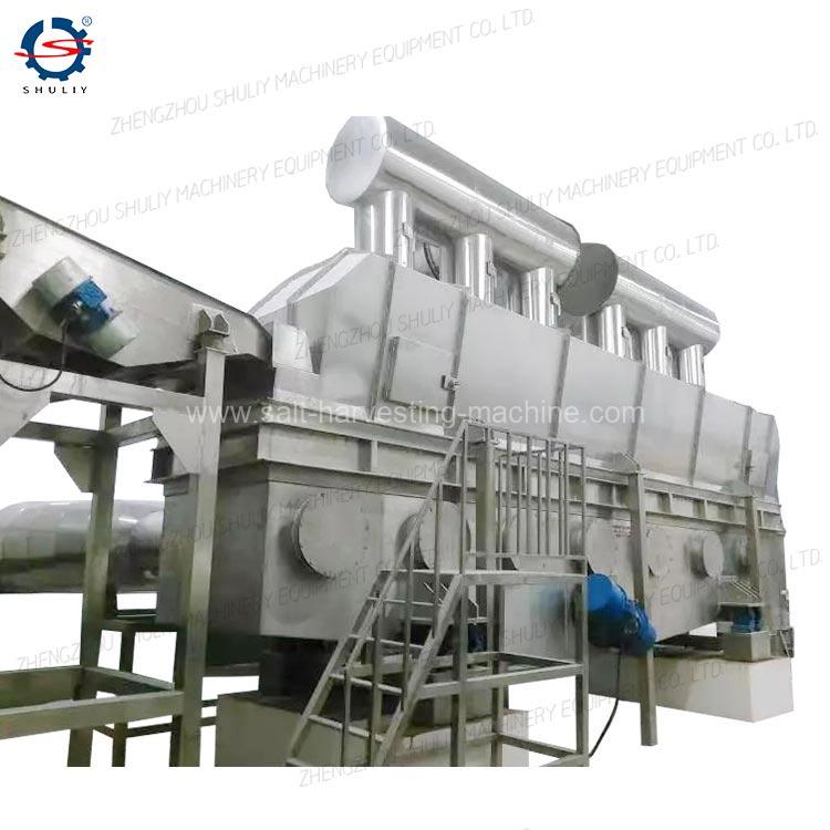 Vibrating fluidized bed dryer in the chemistry industry